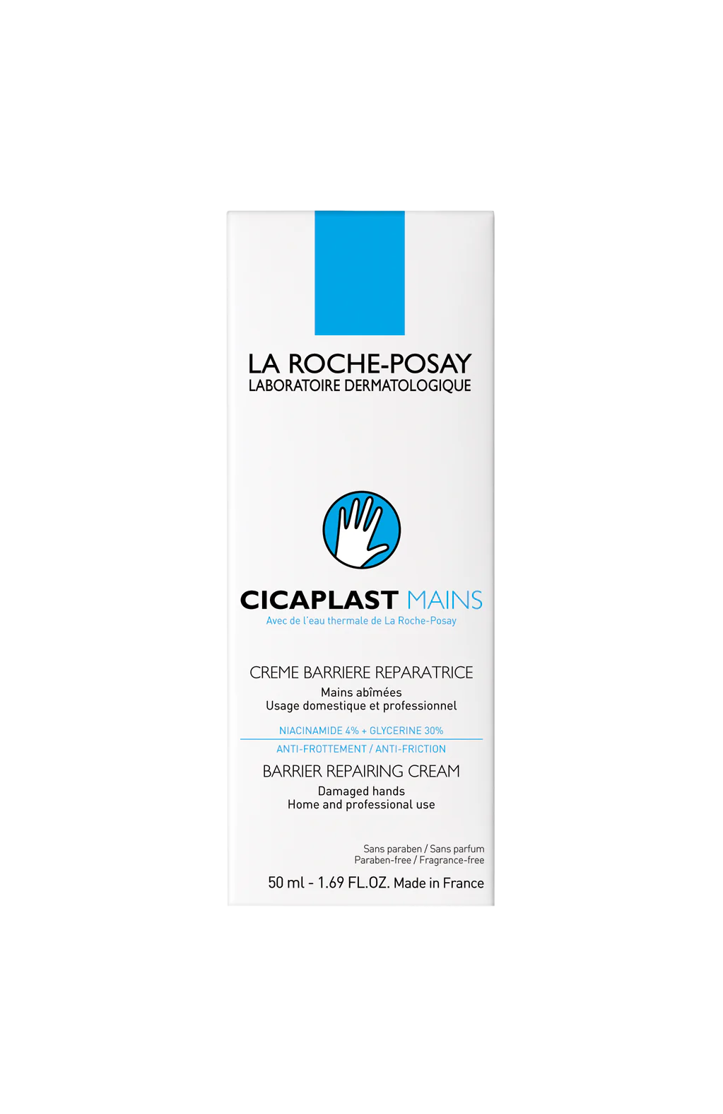 La Roche-Posay Cicaplast Mains Moisturiser for Dry and Damaged Hands 50ml