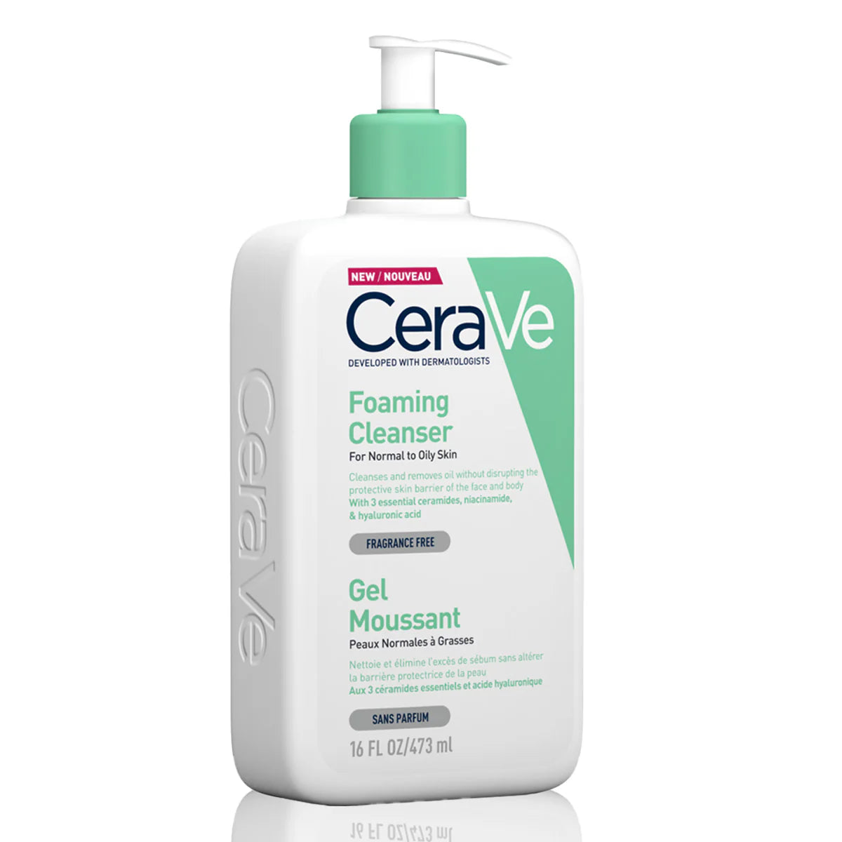 Cerave Foaming Cleanser for Normal to Oily Skin with Hyaluronic Acid 236Ml