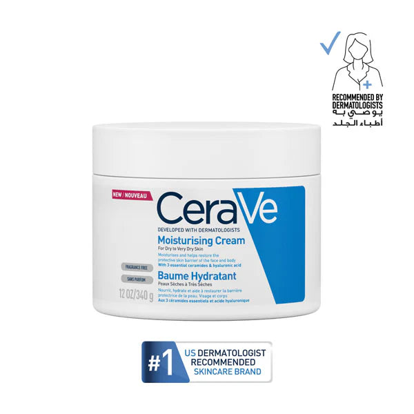 Cerave Moisturizing Cream for Dry Skin with Hyaluronic Acid 340G