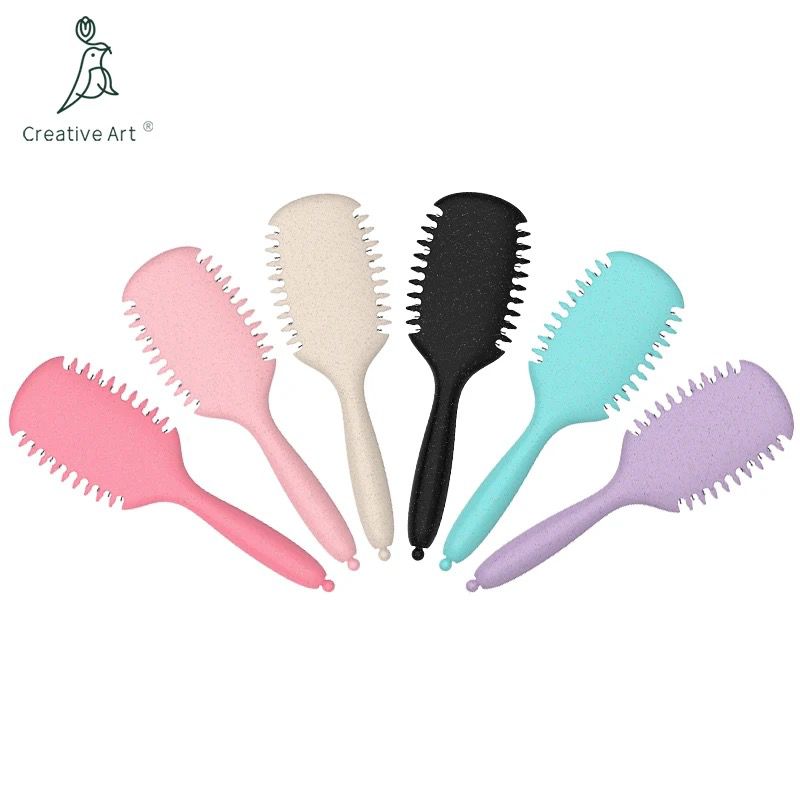 Curly hair styling brush