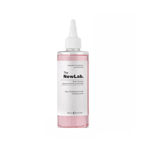 The NewLab Glycolic Acid 5% + AHA + BHA Clarifying Toner 250ml +