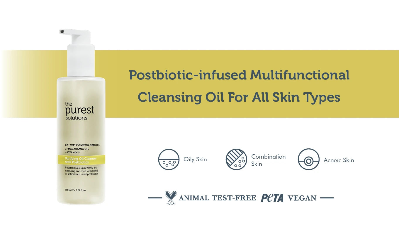 Purifying Cleansing Oil With Postbiotics 150ml - The Purest Solutions