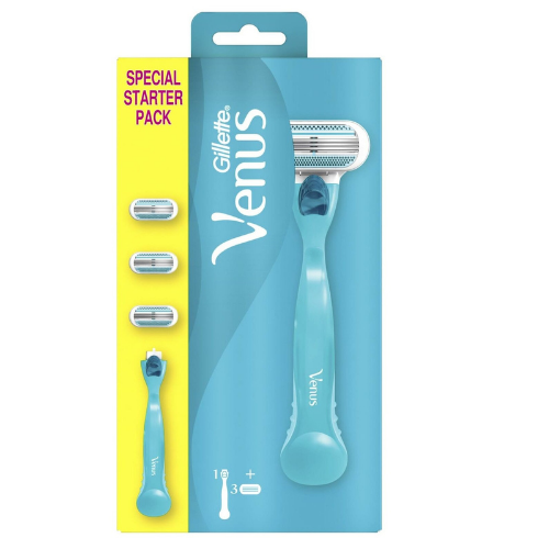 Gillette Venus for Women with 1 Razor and 3 Refill Blades